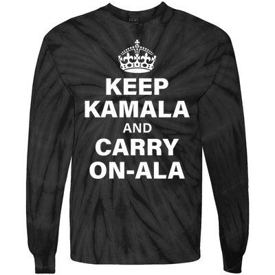 Keep Kamala And Carry On A La Tie-Dye Long Sleeve Shirt