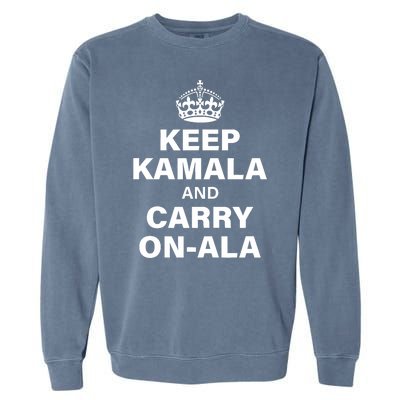 Keep Kamala And Carry On A La Garment-Dyed Sweatshirt