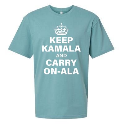 Keep Kamala And Carry On A La Sueded Cloud Jersey T-Shirt