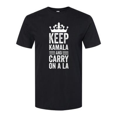 Keep Kamala And Carry On A La Funny Harris Winner Softstyle CVC T-Shirt