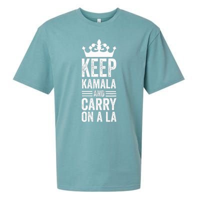 Keep Kamala And Carry On A La Funny Harris Winner Sueded Cloud Jersey T-Shirt