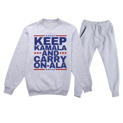 Keep Kamala And Carry Onala Premium Crewneck Sweatsuit Set