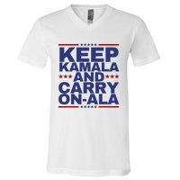 Keep Kamala And Carry Onala V-Neck T-Shirt