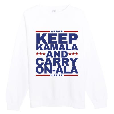 Keep Kamala And Carry Onala Premium Crewneck Sweatshirt