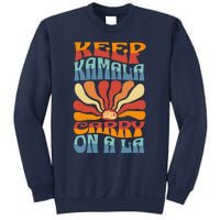 Keep Kamala And Carry On A La Groovy Style Sweatshirt