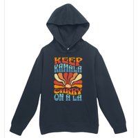 Keep Kamala And Carry On A La Groovy Style Urban Pullover Hoodie