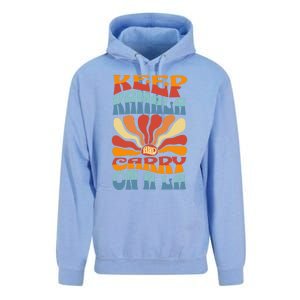 Keep Kamala And Carry On A La Groovy Style Unisex Surf Hoodie