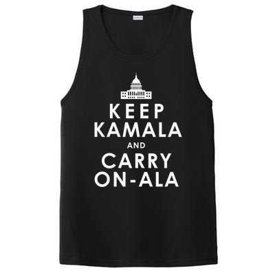 Keep Kamala And Carry On Ala Funny Harris White House PosiCharge Competitor Tank