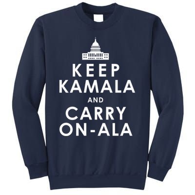 Keep Kamala And Carry On Ala Funny Harris White House Sweatshirt