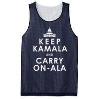 Keep Kamala And Carry On Ala Funny Harris White House Mesh Reversible Basketball Jersey Tank