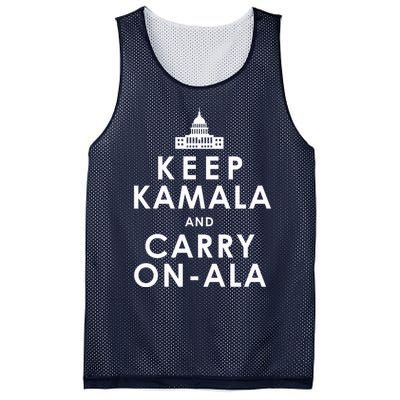 Keep Kamala And Carry On Ala Funny Harris White House Mesh Reversible Basketball Jersey Tank