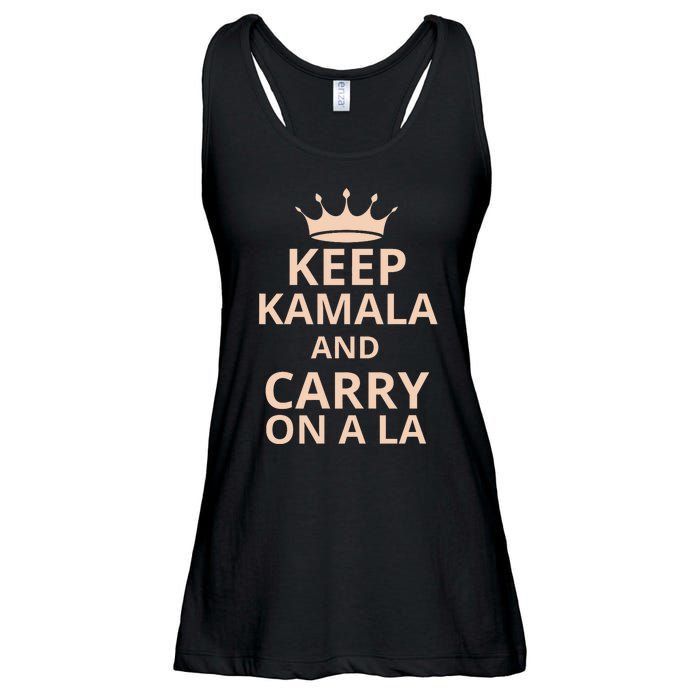 Keep Kamala And Carry On A La Ladies Essential Flowy Tank