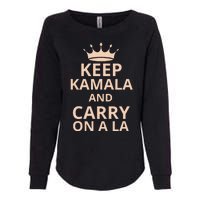 Keep Kamala And Carry On A La Womens California Wash Sweatshirt