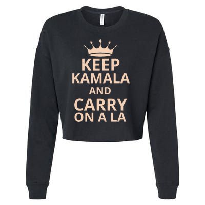 Keep Kamala And Carry On A La Cropped Pullover Crew