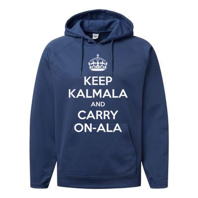 Keep Kamala And Carry Onala Kamala Harris 2024 Funny Performance Fleece Hoodie