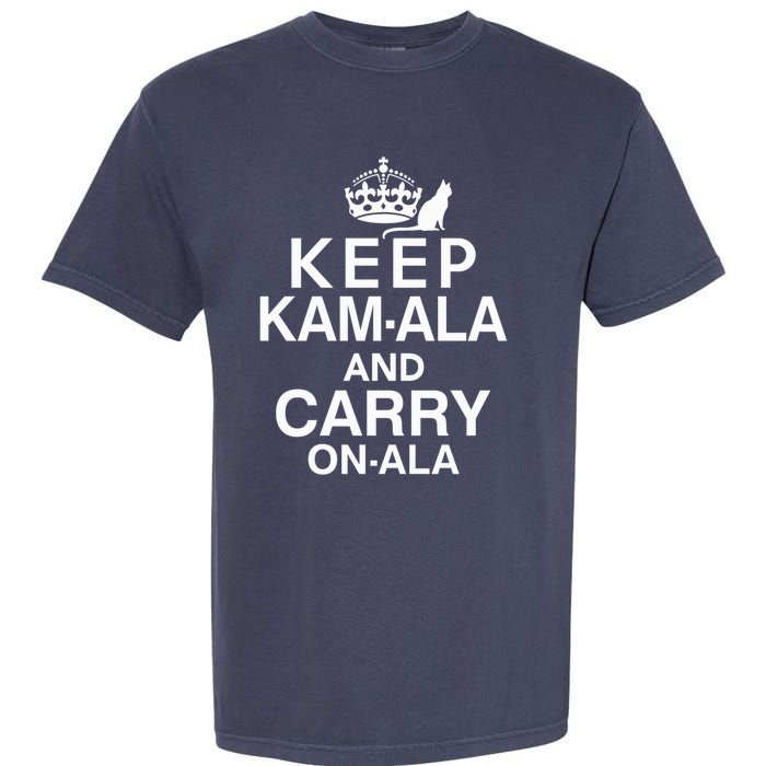 Keep Kamala And Carry Onala Quotes Garment-Dyed Heavyweight T-Shirt