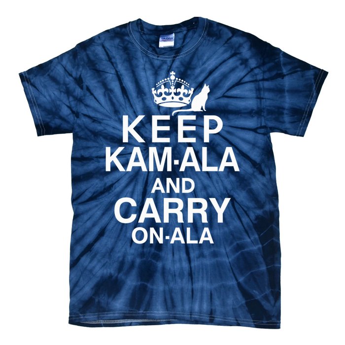 Keep Kamala And Carry Onala Quotes Tie-Dye T-Shirt