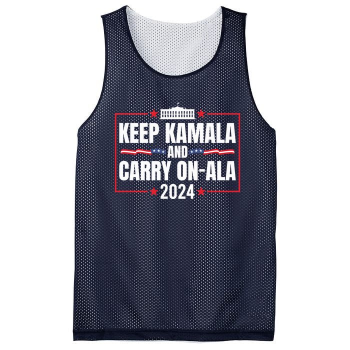 Keep Kamala And Carry Onala Usa White House Mesh Reversible Basketball Jersey Tank