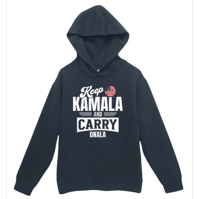 Keep Kamala And Carry On Ala Urban Pullover Hoodie