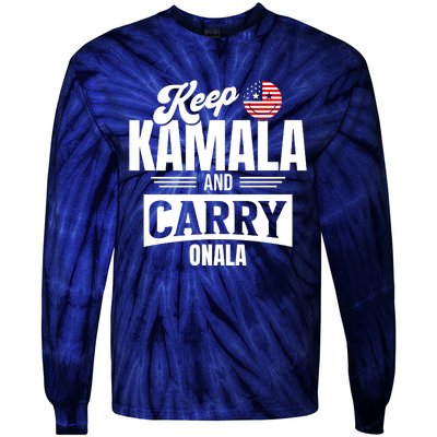 Keep Kamala And Carry On Ala Tie-Dye Long Sleeve Shirt