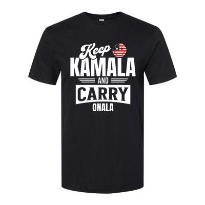 Keep Kamala And Carry On Ala Softstyle CVC T-Shirt