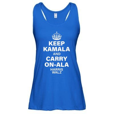 Keep Kamala And Carry On Ala Ladies Essential Flowy Tank