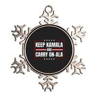 Keep Kamala And Carry On Ala Metallic Star Ornament