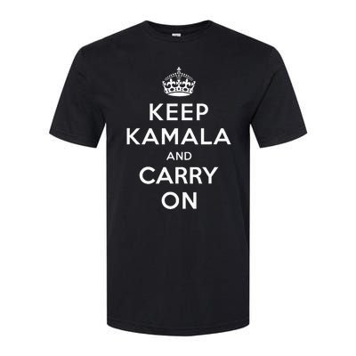 Keep Kamala And Carry On Softstyle CVC T-Shirt