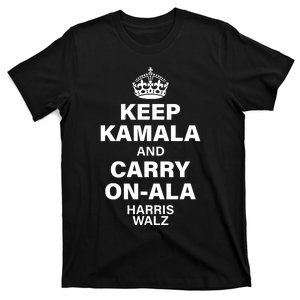 Keep Kamala And Carry On Ala Kamala Harris 2024 T-Shirt