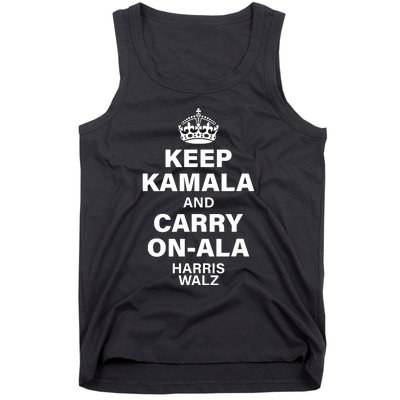 Keep Kamala And Carry On Ala Kamala Harris 2024 Tank Top