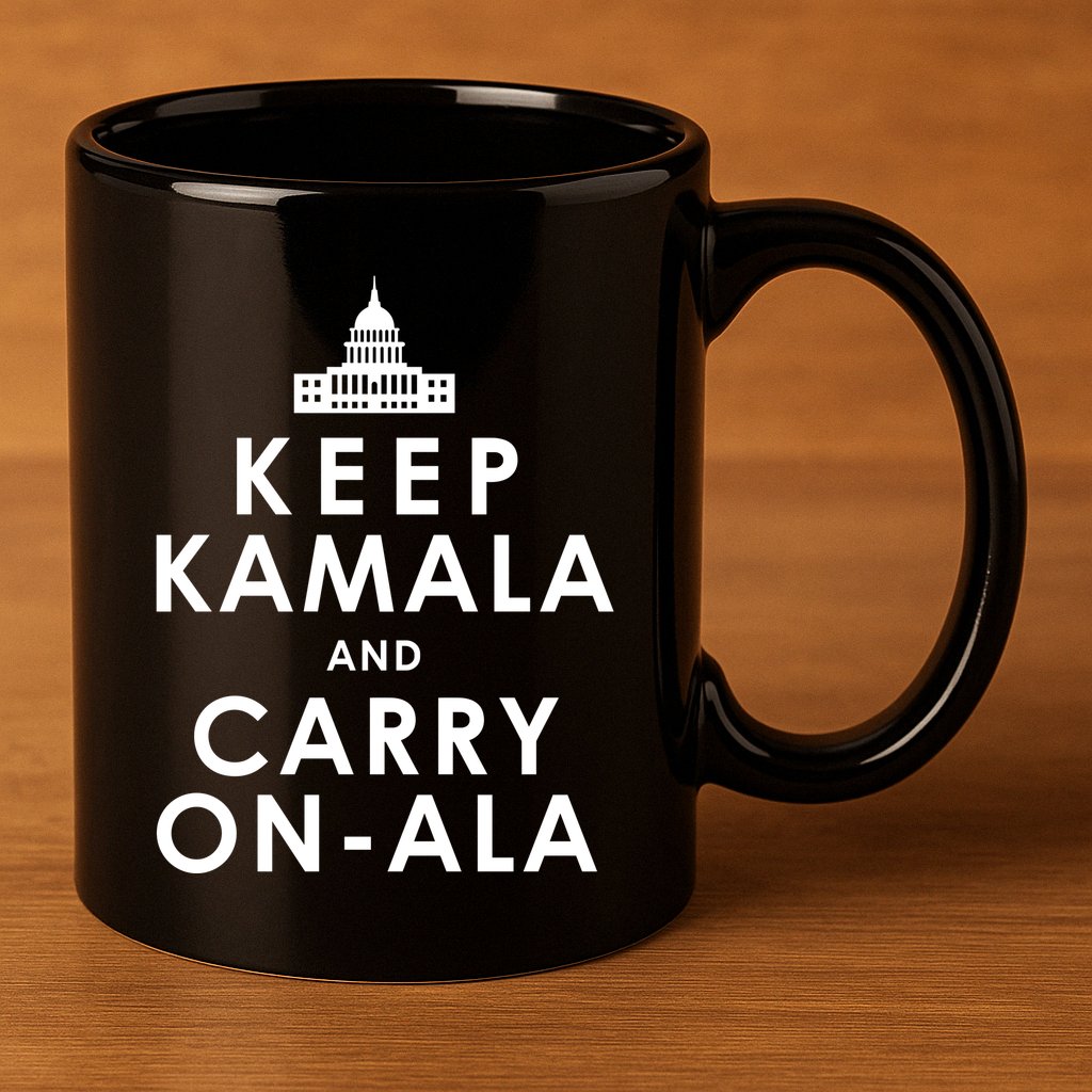 Keep Kamala And Carry On Ala 11oz C Handle Ceramic Mug
