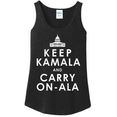 Keep Kamala And Carry On Ala Ladies Essential Tank