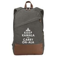 Keep Kamala And Carry On Ala Cotton Canvas Backpack