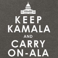 Keep Kamala And Carry On Ala Cotton Canvas Backpack