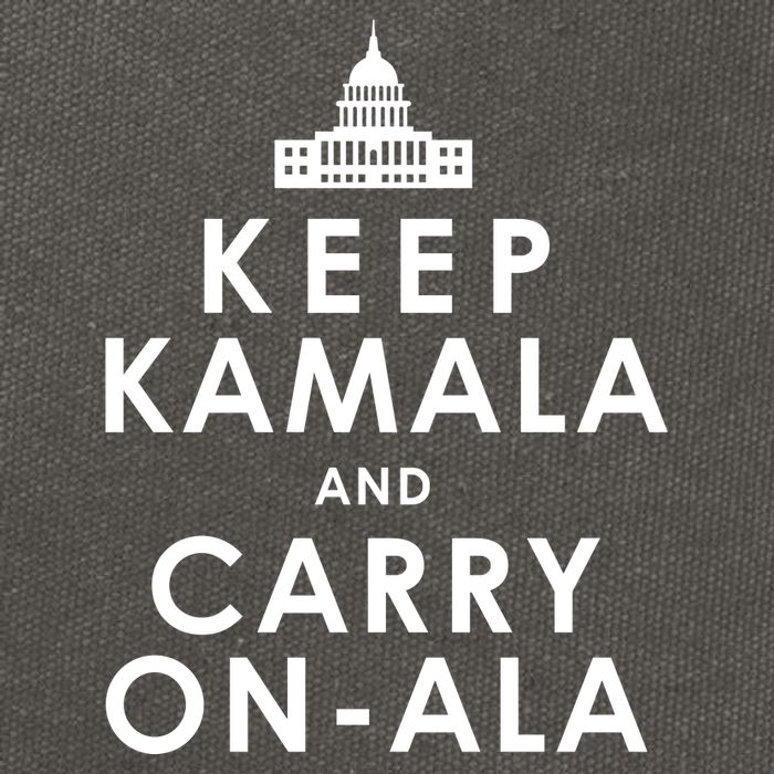 Keep Kamala And Carry On Ala Cotton Canvas Backpack