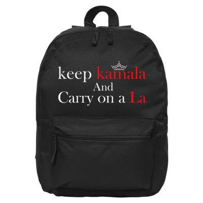 Keep Kamala And Carry On A La 16 in Basic Backpack