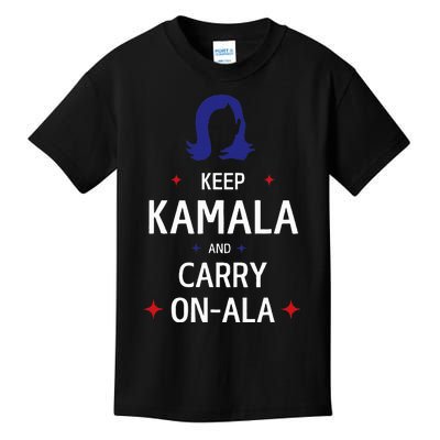 Keep Kamala And Carry On Ala Kids T-Shirt