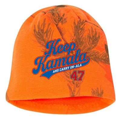 Keep Kamala And Carry On A La Kati - Camo Knit Beanie