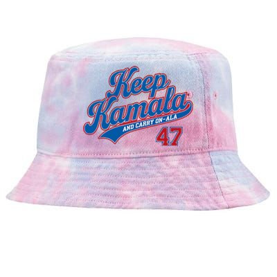 Keep Kamala And Carry On A La Tie-Dyed Bucket Hat