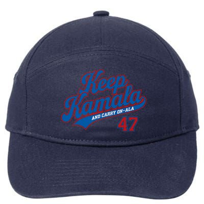 Keep Kamala And Carry On A La 7-Panel Snapback Hat