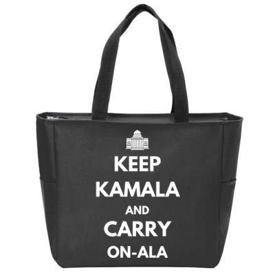 Keep Kamala And Carry On A La Zip Tote Bag