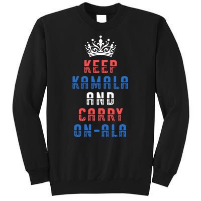 Keep Kamala And Carry Onala Vote Blue Harris Election 2024 Sweatshirt