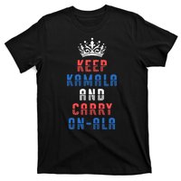 Keep Kamala And Carry Onala Vote Blue Harris Election 2024 T-Shirt