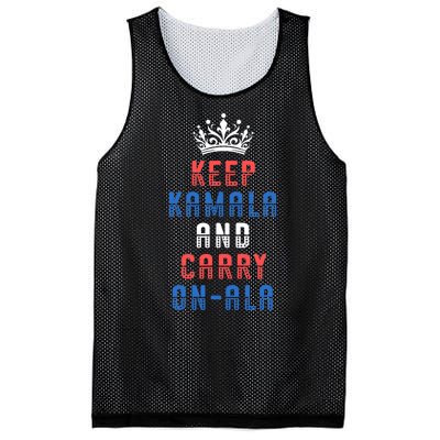 Keep Kamala And Carry Onala Vote Blue Harris Election 2024 Mesh Reversible Basketball Jersey Tank