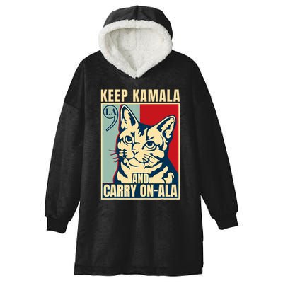 Keep Kamala And Carry On A La Hooded Wearable Blanket