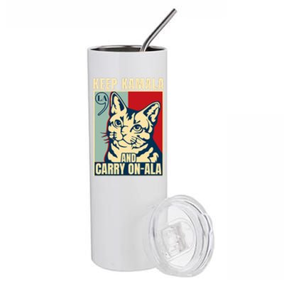 Keep Kamala And Carry On A La Stainless Steel Tumbler