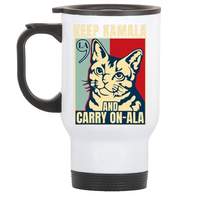 Keep Kamala And Carry On A La Stainless Steel Travel Mug