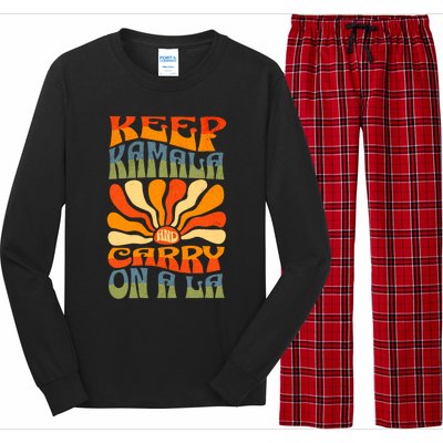 Keep Kamala And Carry On A La Long Sleeve Pajama Set