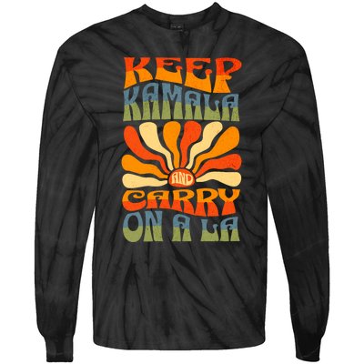 Keep Kamala And Carry On A La Tie-Dye Long Sleeve Shirt