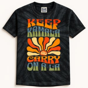 Keep Kamala And Carry On A La Kids Tie-Dye T-Shirt